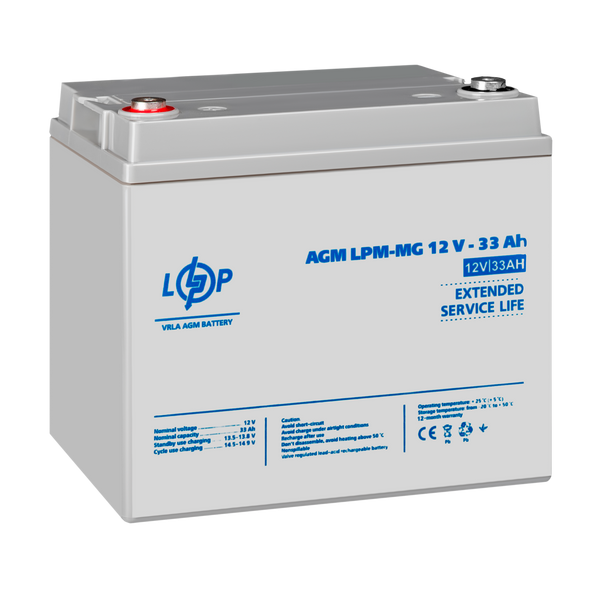 Акумулятор мультигелевий LPM-MG 12V - 33 Ah 6558 фото