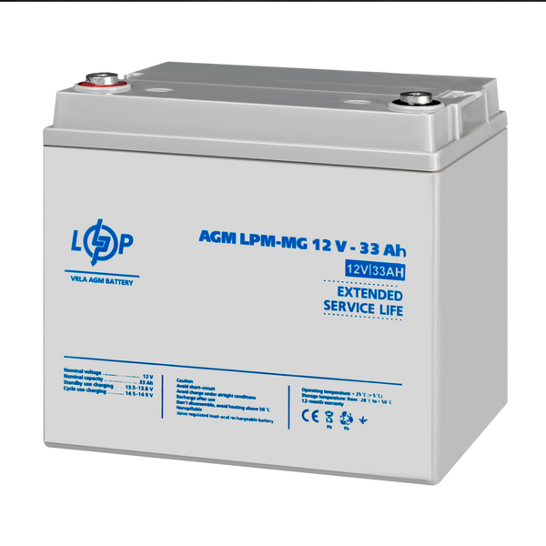 Акумулятор мультигелевий LPM-MG 12V - 33 Ah 6558 фото