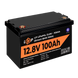 Акумулятор LP LiFePO4 12V (12,8V) - 100 Ah (1280Wh) (Smart BMS 100А) з BT пластик 20197 фото 2