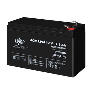Акумулятор AGM LPM 12V - 7.5 Ah 3864 фото