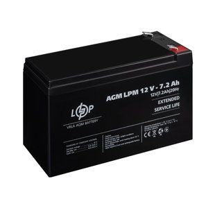 Акумулятор AGM LPM 12V - 7.2 Ah 3863 фото