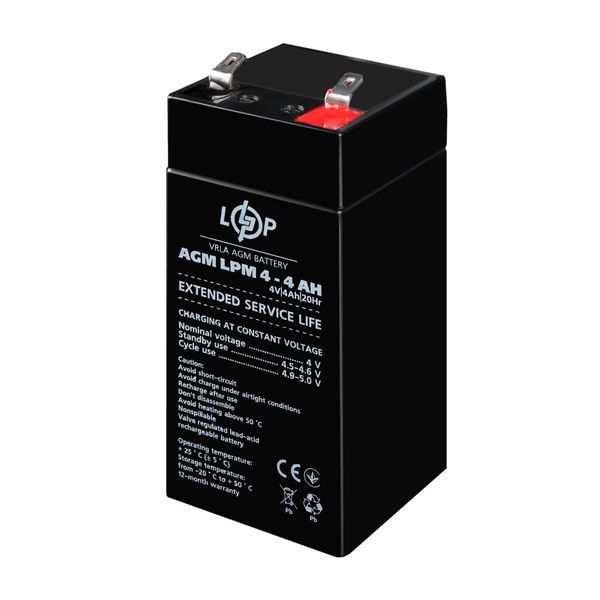 Аккумулятор AGM LPM 4V - 4 Ah 4135 фото