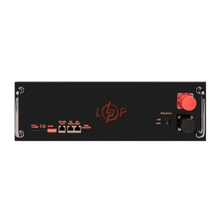 Акумулятор LP LiFePO4 51,2V - 100 Ah (5120Wh) (BMS SP 100A/50А) RM RS485/CAN LCD BL 38135 фото