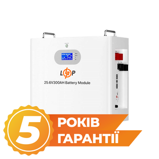 Акумулятор LP LiFePO4 25,6V - 300 Ah 7680Wh (Smart BMS 200A) RS485/CAN 30481 фото