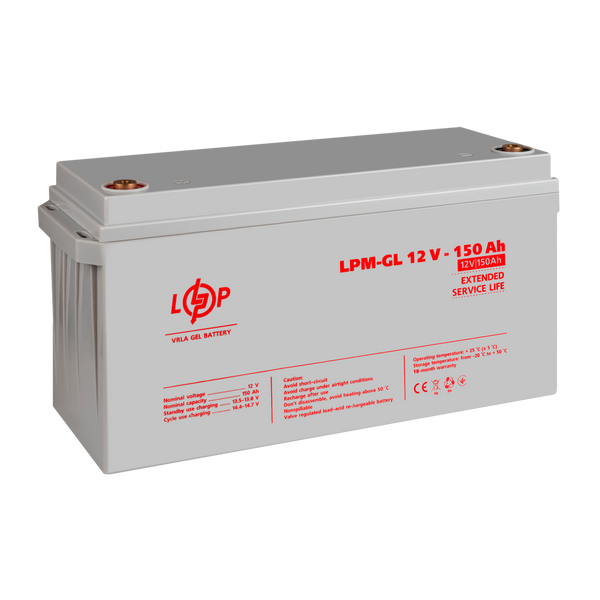 Акумулятор гелевий LPM-GL 12V - 150 Ah 4155 фото